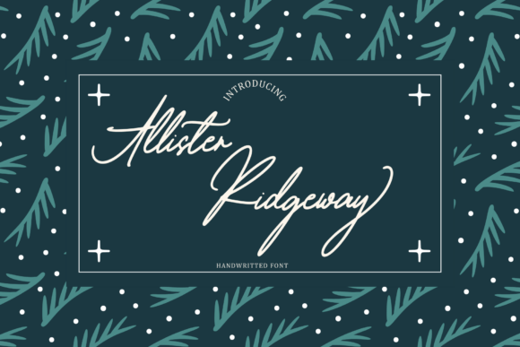 Allister Ridgeway Font Guide