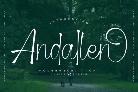 Andallen: A Stylish Script Font for Business Branding