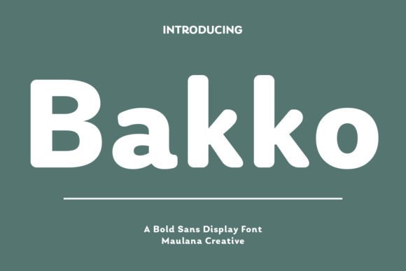 Bakko: A Modern Font for Digital Marketing