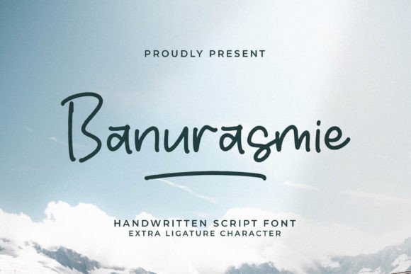 Banurasmie: A Handwritten Font for Creative Projects
