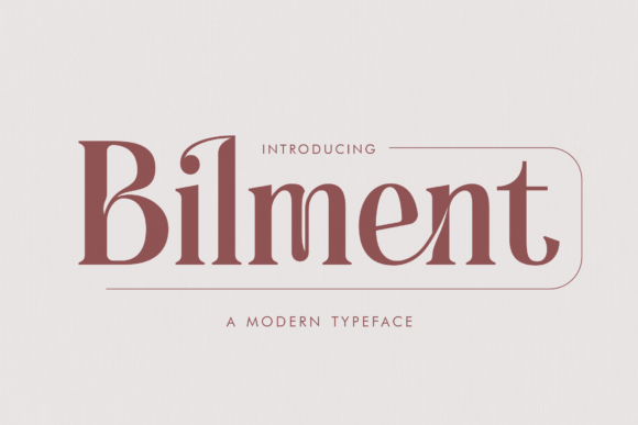Bilment: A Serif Font for Elegant Web Design