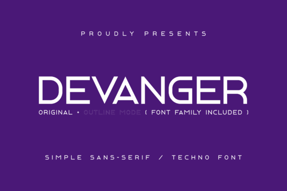 Devanger: A Modern Typeface for Web Design