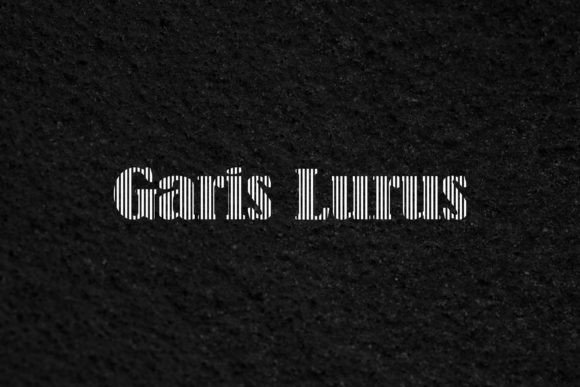 Garis Lurus Font for Business