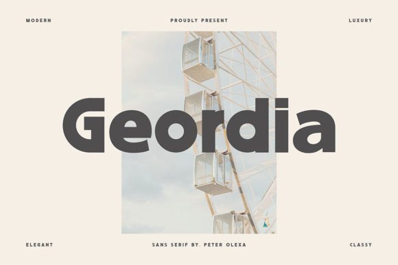 Geordia Font: Modern Elegance for Business