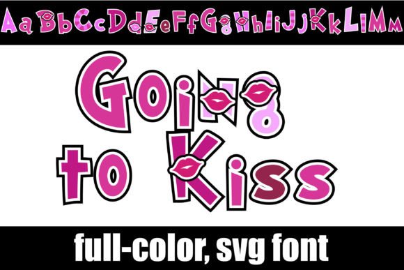 Going to Kiss: A Colorful Font for Creative Projects