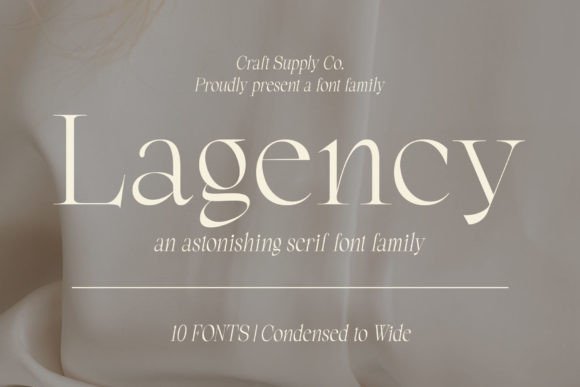 Lagency: A Stylish Font for Elegant Branding