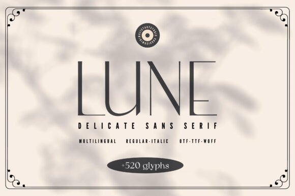 Lune: A Modern Font for Editorial Design