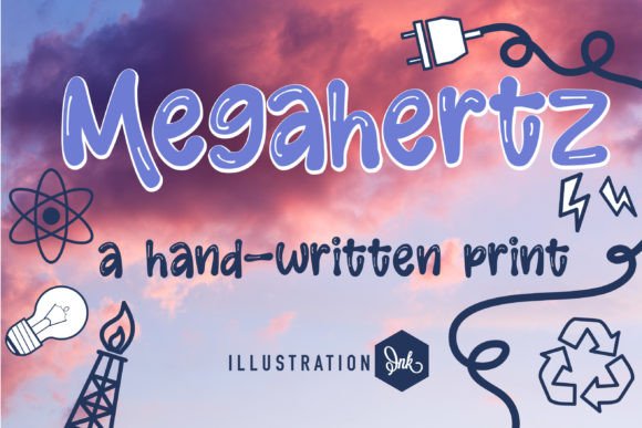 Megahertz: A Sparkling Script Font