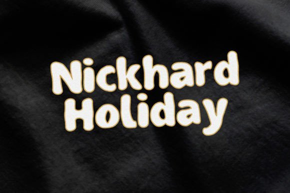 Nickhard Holiday Font: Elegant Handwritten Style
