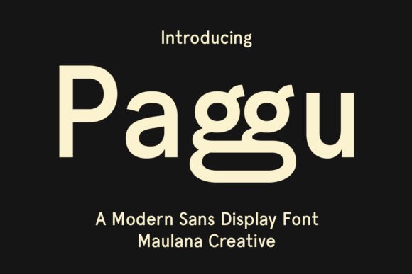 Paggu: A Quirky Sans Serif for Creative Projects