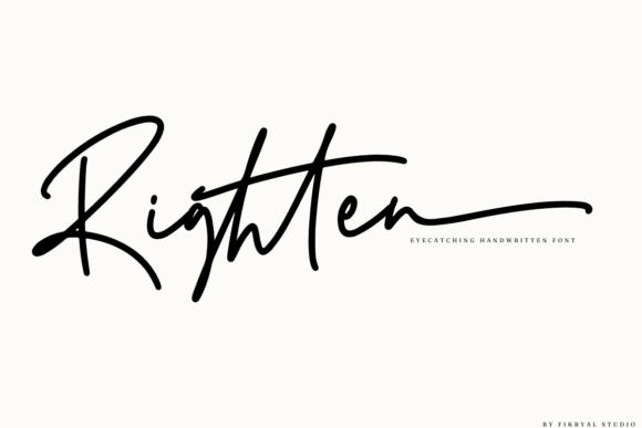 Righten: A Handwritten Font for Creative Projects