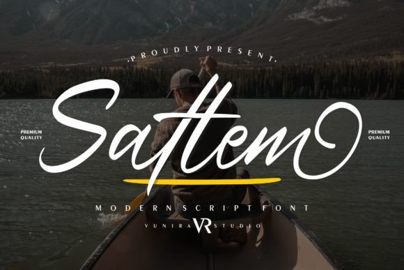 Satlem: A Modern Handwritten Script Font