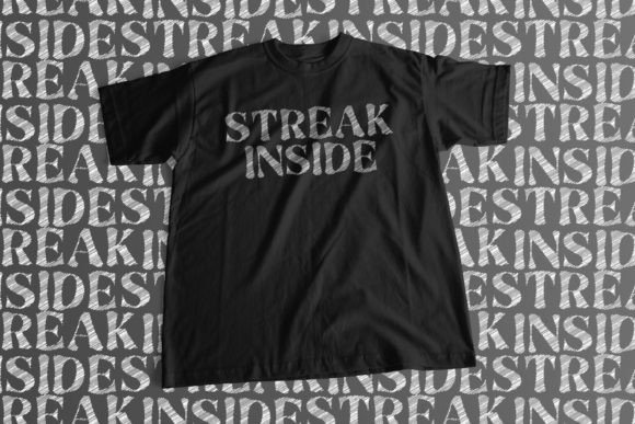 Streak Inside Font for Editorial Design