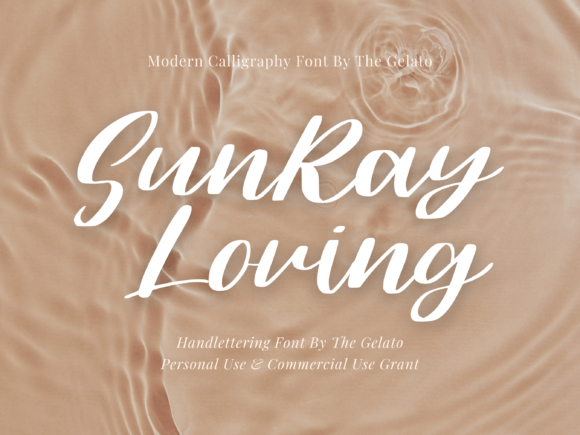 Sunray Loving: A Stylish Script Font for Web Design