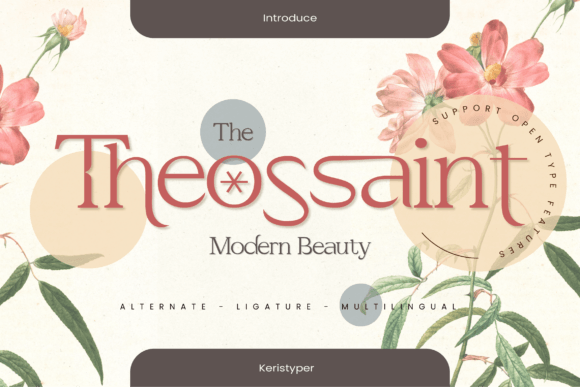 Theossaint: A Modern Serif for Creative Projects