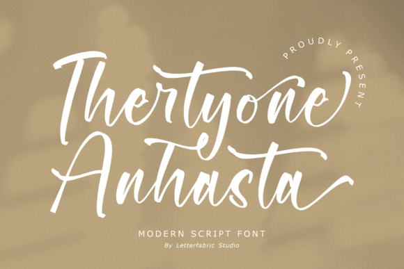 Thertyone Anhasta: A Modern Script Font