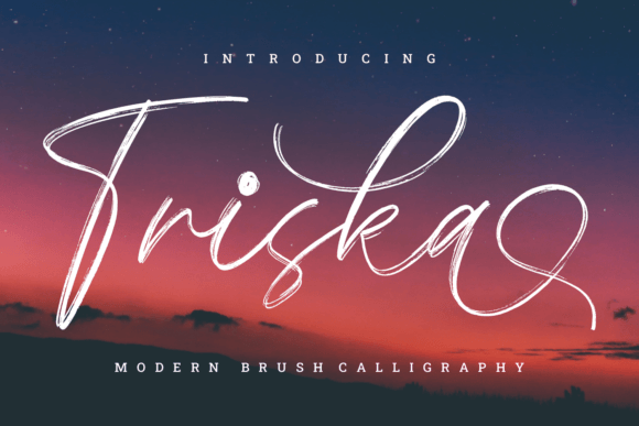 Triska: A Modern Script Typeface for Editorial Warmth