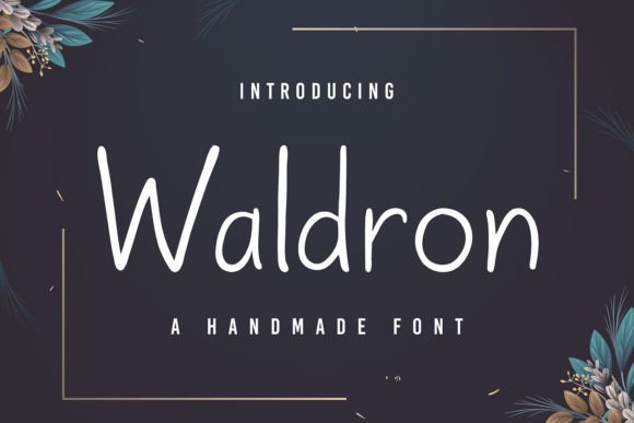 Waldron Font: Handmade Elegance