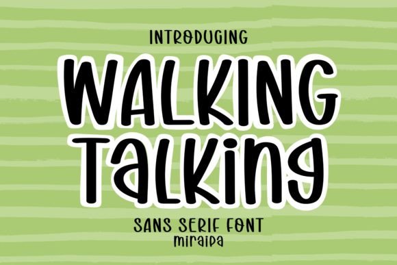 Walking Talking Font for Web Design
